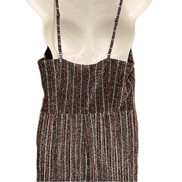 By The Way Julia Jumpsuit S Multi Color Stripe‎ Metallic Sparkly Princesscore - Picture 10 of 13